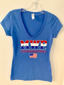 Ladies MWP (MADE WITH PRIDE USA) V-Neck